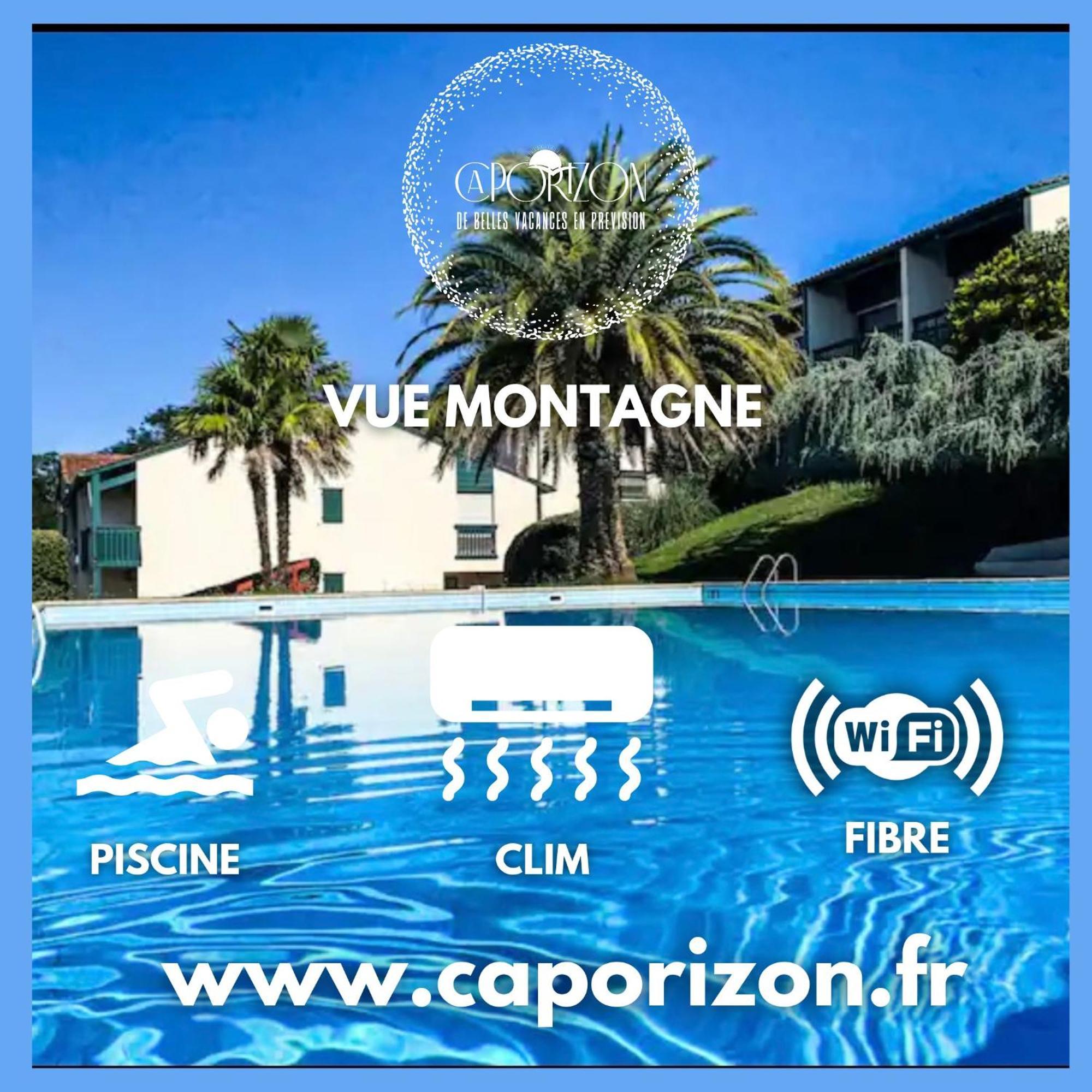 Ferienwohnung Caporizon-Baillenia-T1 Vue Montagne - Piscine St Jean De Luz Saint-Jean-de-Luz Exterior foto
